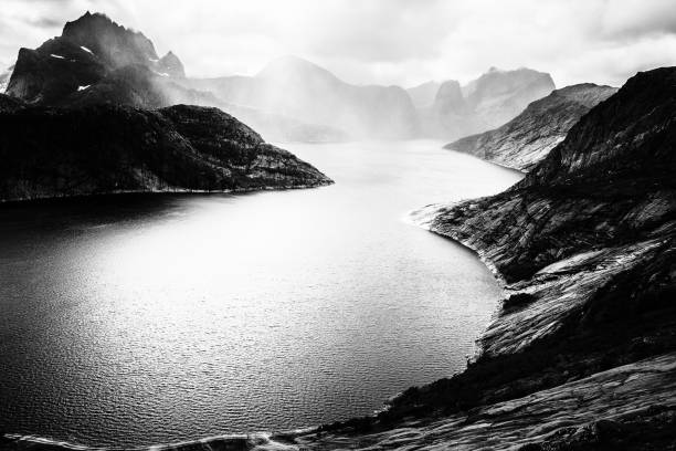 Spectacular mountain scenery of Lofoten Islands, Norway