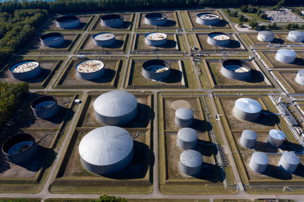 istock Fuel Storage Tanks, Aerial View 1178406473