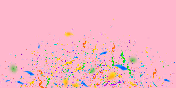 istock Streamers and confetti. Colorful tinsel and foil r 1178408657