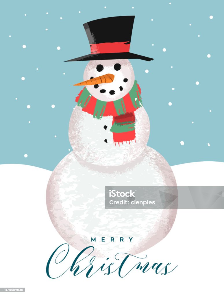 Merry Christmas Card Of Funny Snowman Cartoon Stock Illustration - Download Image Now - Christmas Card, Snowman, Anthropomorphic Face - iStock Merry Christmas Card Of Funny Snowman Cartoon Stock Illustration - Download Image Now - Christmas Card, Snowman, Anthropomorphic Face - iStock