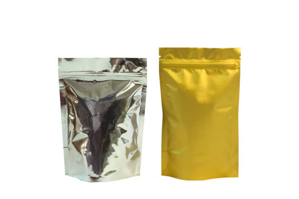 istock Blank foil pouch bag isolated on white background. 1178415888