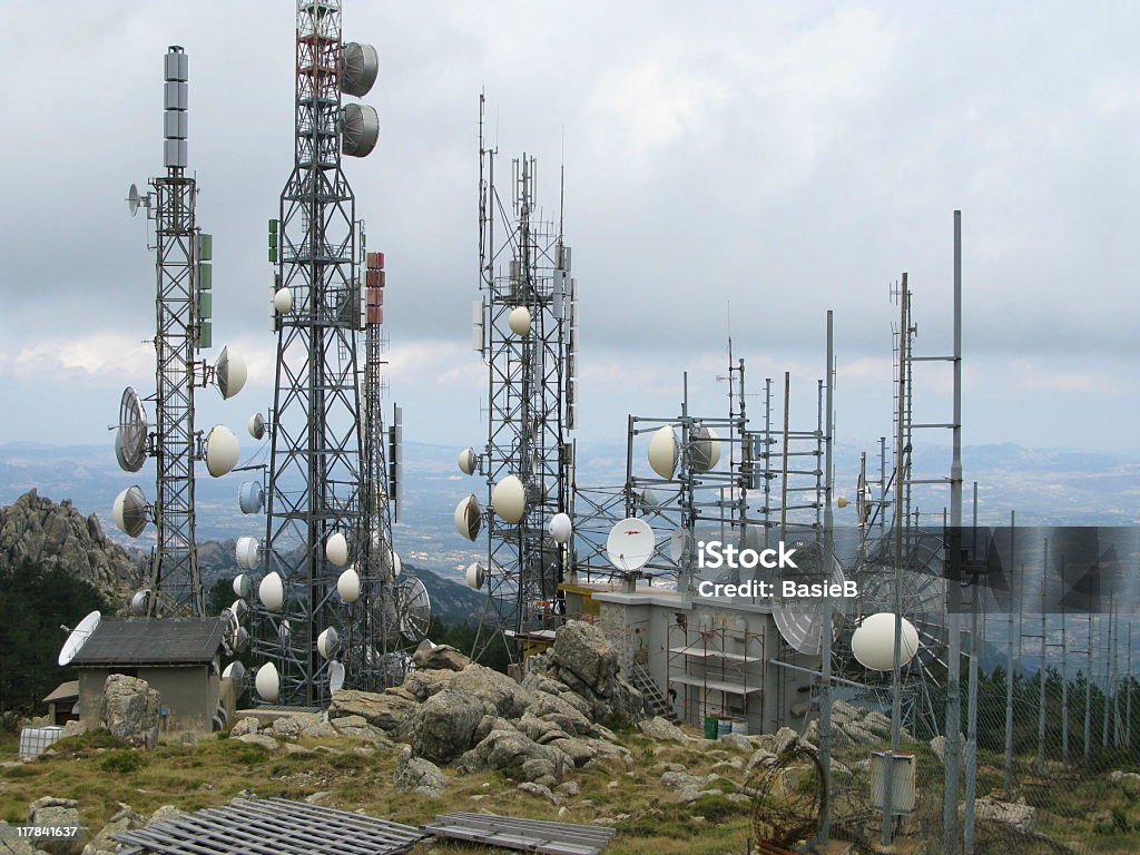 Communications Tower - Lizenzfrei Antenne Stock-Foto