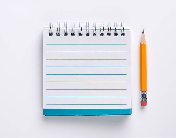 Small square notebook. stock photo