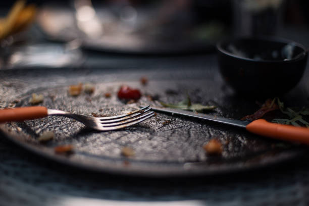 istock Plate after a meal in a restaurant 1178421121