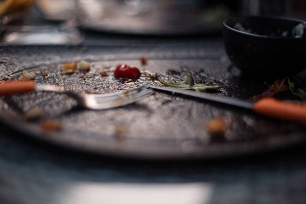 istock Plate after a meal in a restaurant 1178421151