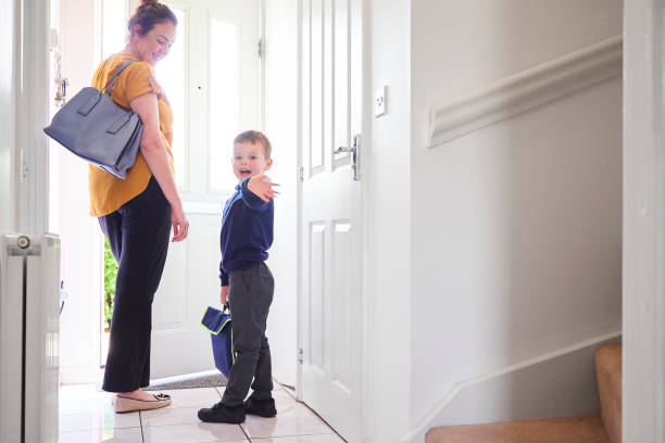 istock Off for his first day at school 1178424035