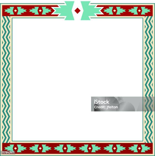 Southwestern Border Stock Illustration - Download Image Now - Border - Frame, Pattern, Indigenous North American Culture