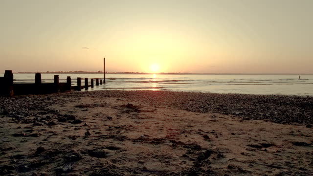 West Wittering beach at sunset - West Sussex - United Kingdom