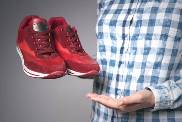 istock Red sport shoes. 1178424473