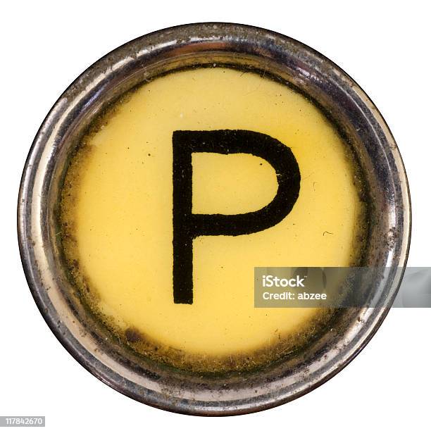 タイプライター Key P - アルファベットのPのストックフォトや画像を多数ご用意 - アルファベットのP, 円形, 大文字