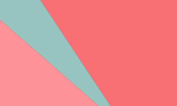 istock Material Design Background - Teal and Pink Candy Colors - Abstract Flat Lay Overlapping Paper with Copy Space 1178426718