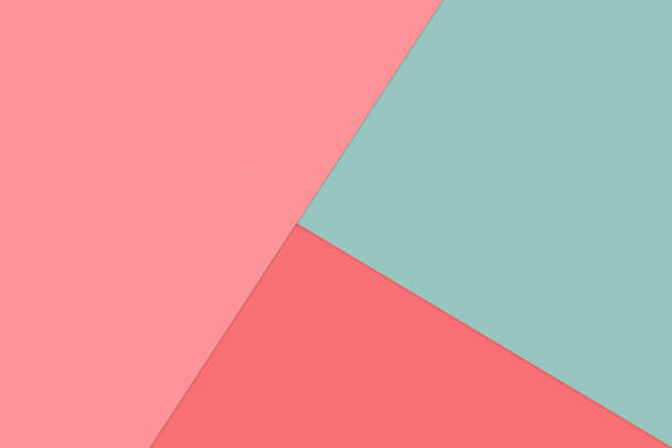 istock Material Design Background - Teal and Pink Candy Colors - Abstract Simple Flat Lay of Overlapping Paper with Copy Space 1178426758