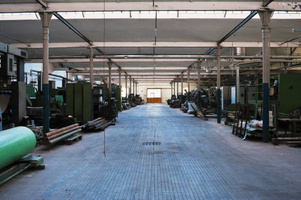 abandoned industry building