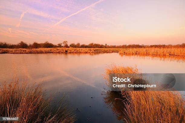 Marschland Landschaft Stockfoto und mehr Bilder von Abenddämmerung - Abenddämmerung, Dämmerung, England