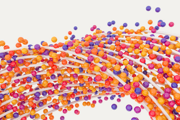 istock A mass of flowing spheres, 3d rendering. 1178447025