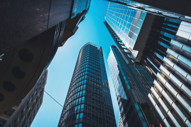 istock Modern office building close up in Hong Kong 1178451815