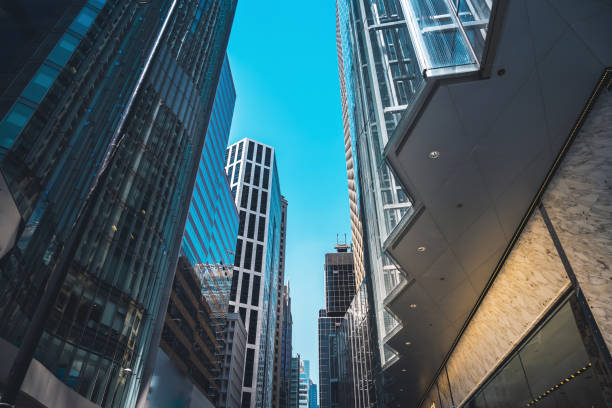 istock Modern office building close up in Hong Kong 1178451817
