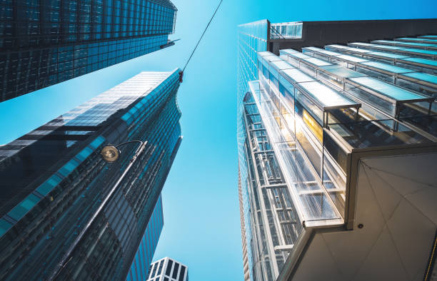 istock Modern office building close up in Hong Kong 1178451839