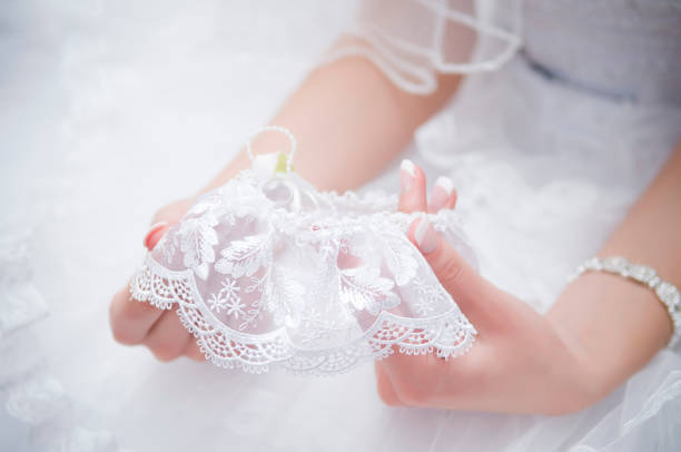 istock The bride holds a garter in her hands 1178451908