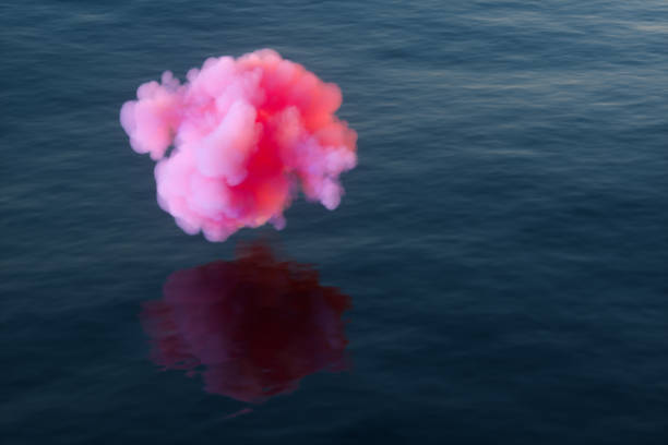 istock The lovely pink cloud on the ocean, 3d rendering. 1178453847