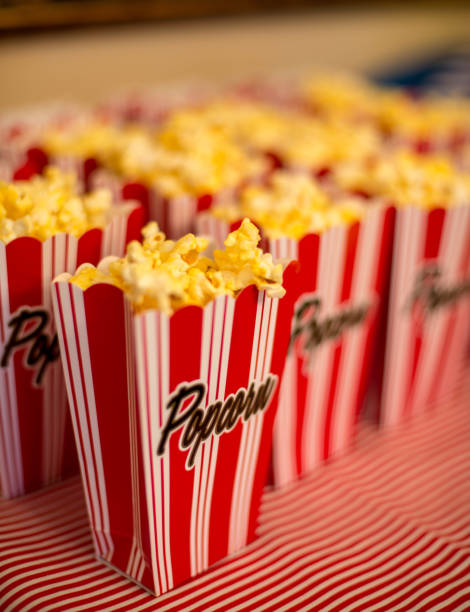 istock Vintage packages of popcorn. 1178453974