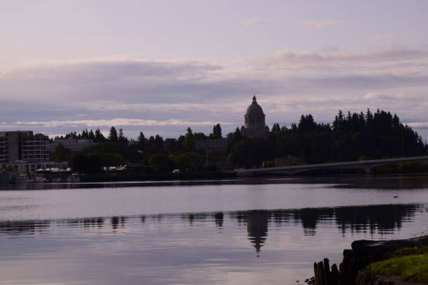 istock Washington State Capitol Dome Against Cloudy Sky From The Puget Sound 1178455499