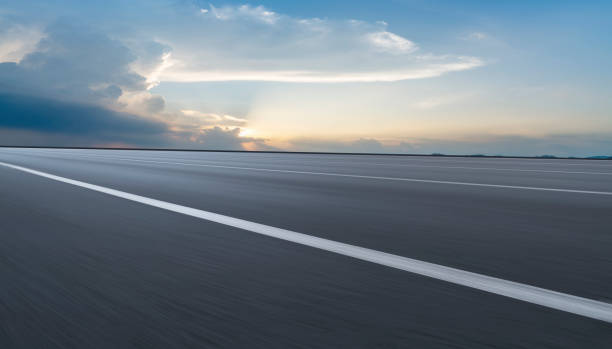 istock Skyline of road surface and urban architectural landscape 1178456426