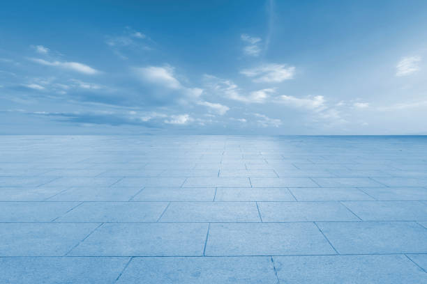istock Skyline of road surface and urban architectural landscape 1178457187