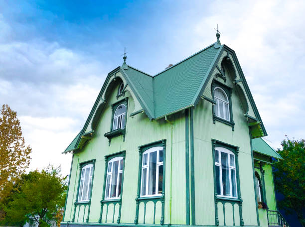 The North of Iceland, peat house Museumsgården Glaumbær