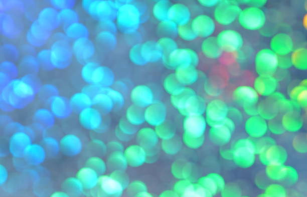 istock Blue and green round bokeh full frame 1178464422