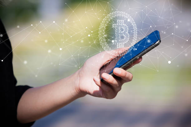 istock Bitcoin Symbol Floating on Smart Phone Screen 1178466203