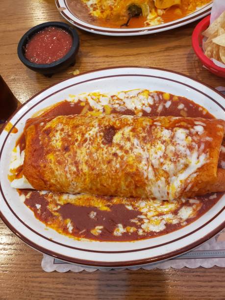 istock Delicious red wet burrito 1178467451