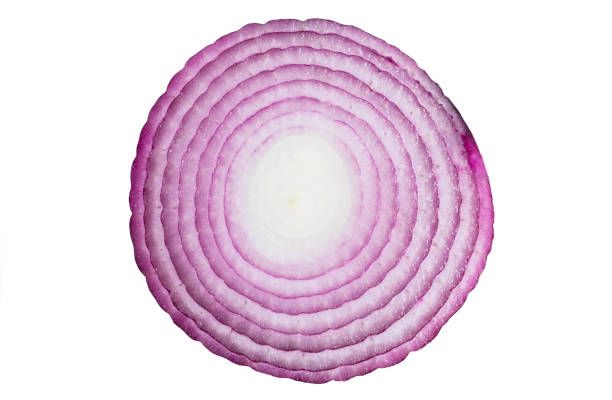 istock Slices Isolated onion. One red whole onion isolated on white background with clipping path and copy space. Red Onion slices bulbs isolated on white. 1178478426