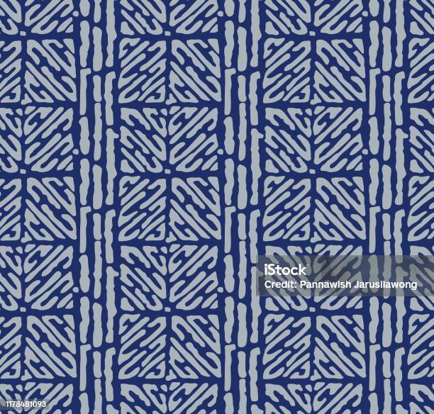 Japanese Square Pattern Japanese Broken Square Seamless Pattern Stock Illustration - Download ...
