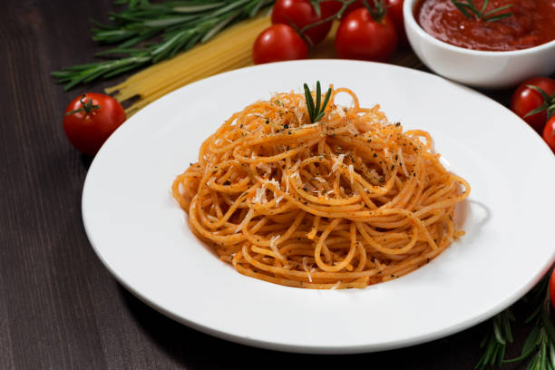 istock plate of spaghetti with tomato sauce 1178488964