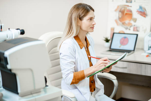 istock Ophthalmologist working in the office 1178489627