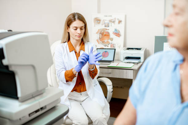 istock Senior patient with ophthalmologist in the office 1178489711