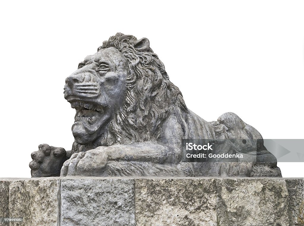 石のライオン - しかめっ面のロイヤリティフリーストックフォト