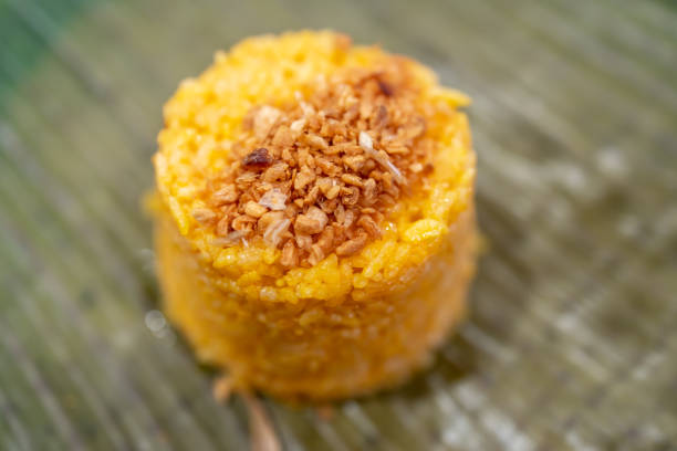 Filipino popular food - Java rice with Garlic Flakes, Philippines