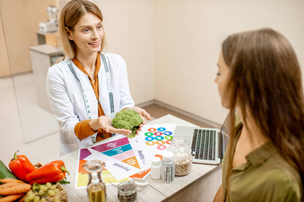 istock Nutritionist with female client at the office 1178493986