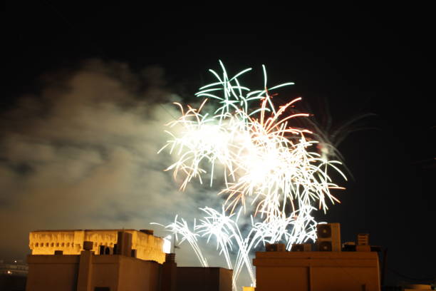 istock Fireworks in Elche for the festivities 1178494063