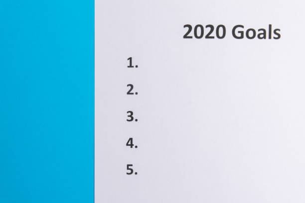 istock List of goals for 2020. From above. Copy space 1178495770