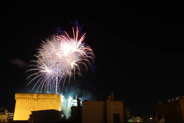 istock Fireworks in Elche for the festivities 1178495859
