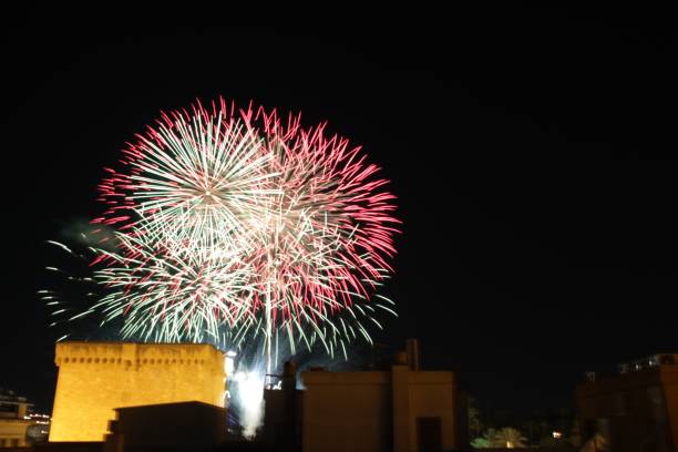 istock Fireworks in Elche for the festivities 1178495888
