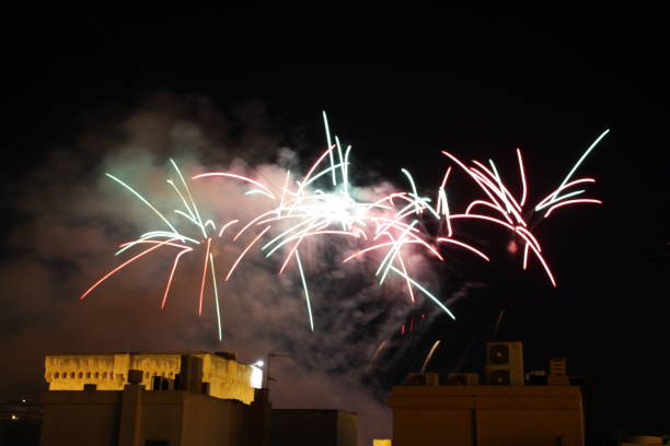 istock Fireworks in Elche for the festivities 1178495913