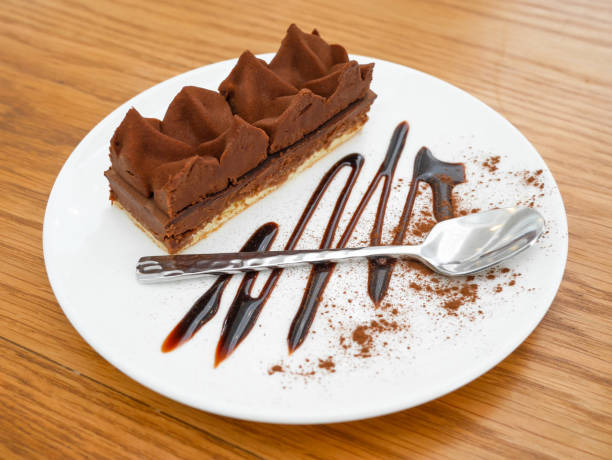 istock Chocolate tart or chocolate cream pie 1178495983