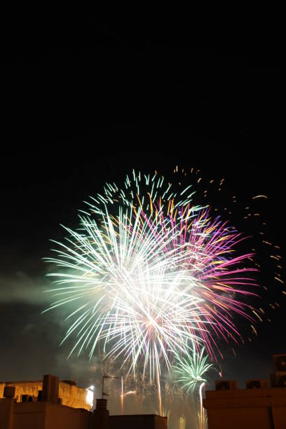 istock Fireworks in Elche for the festivities 1178496121