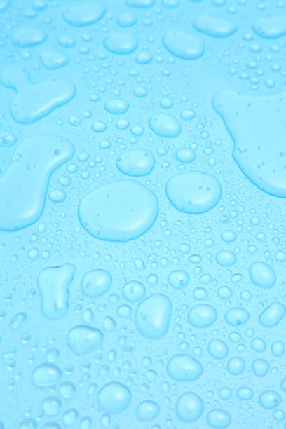 istock Close up water drops on blue background, Water drop in macro photography 1178499751