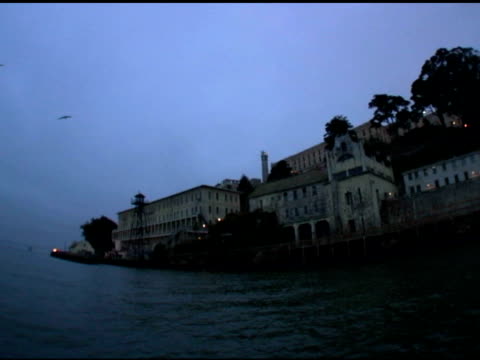Alcatraz Prison island at night