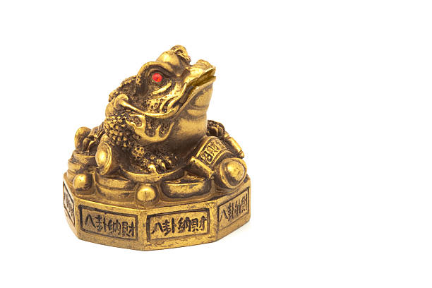 istock Golden frog with coins 117850057